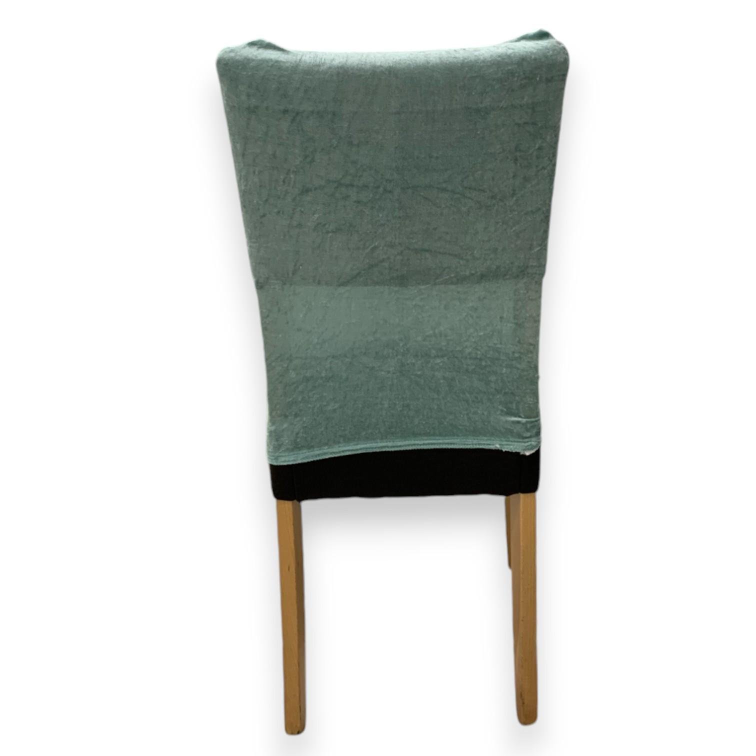 Чехол натяжной на стул GOSPO велюровый Мятный (2190142620) - фото 2