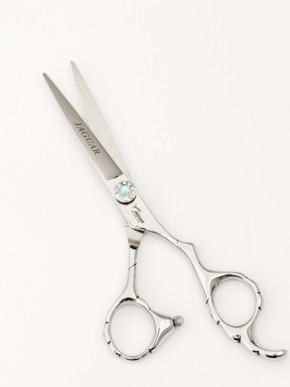 Ножиці професійні перукарські Jaguar з інкрустованим цирконом