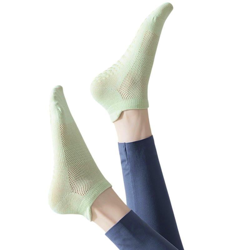 Носки для йоги и пилатеса короткие дышащие Yoga Sports Зеленый (2548638209)