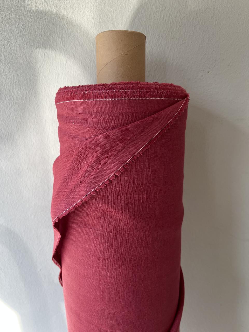 Ткань LINEN PLUS 100% лен 140 см 1368 Бордовый