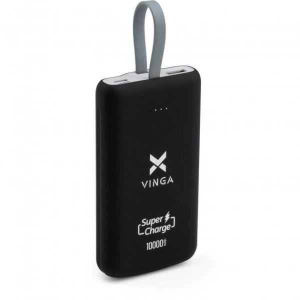 Повербанк Vinga 10000mAh SuperQC Black (VPB1SQSCBK)