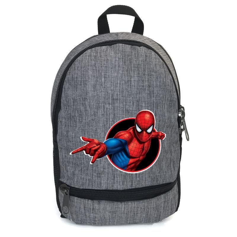 Школьный рюкзак подростковый Cappuccino Toys с принтом Spiderman-007 12,5 л Серый (1558626727)