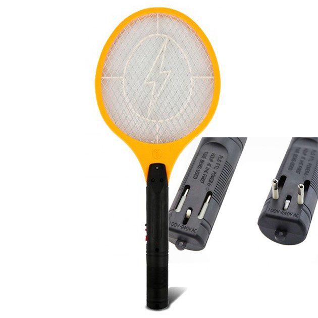 Электромухобойка Rechargeable Mosquito-hitting Swatter на аккумуляторе Желтый (8701/1) - фото 9