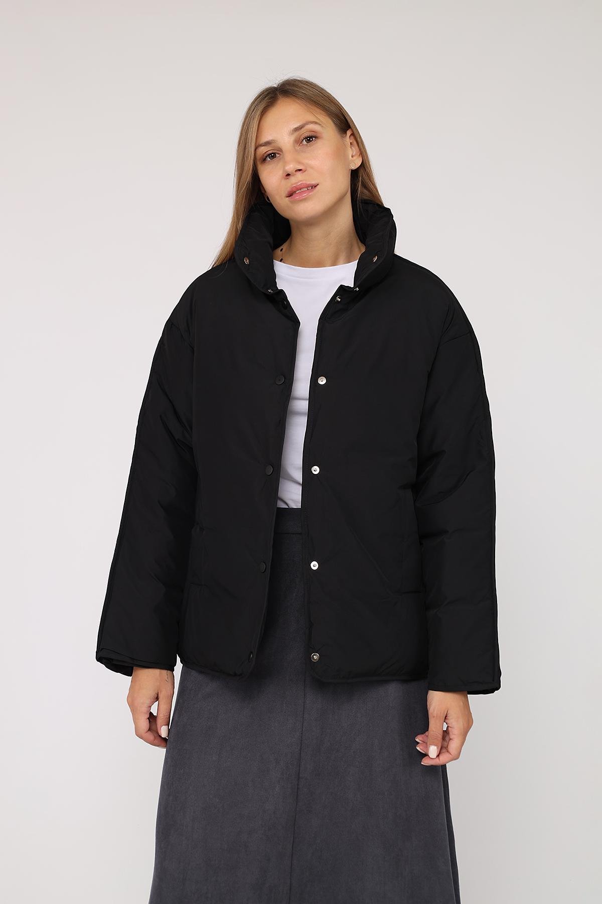 Куртка женская цвет черный 48 ЦБ-00279713