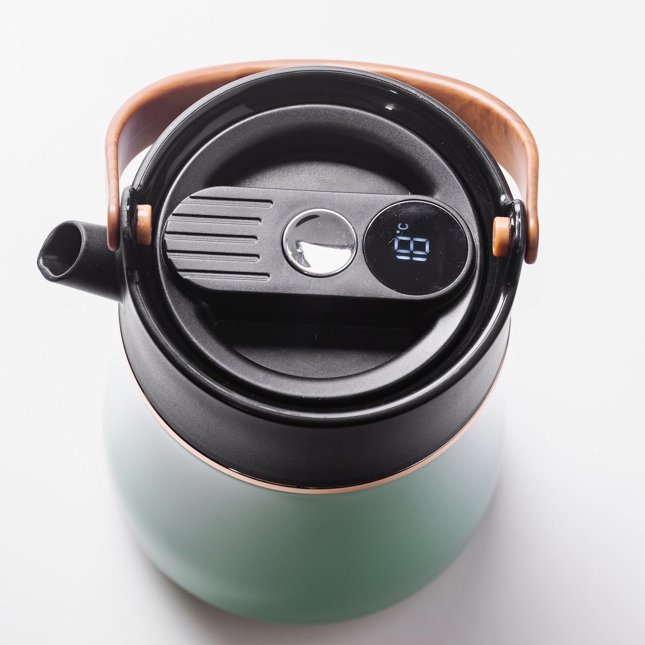 Чайник-термос із заварником та датчиком температури 700 мл М'ятний (HP-14-22M) - фото 4 Чайник-термос із заварником та датчиком температури 700 мл М'ятний (HP-14-22M) - фото 4