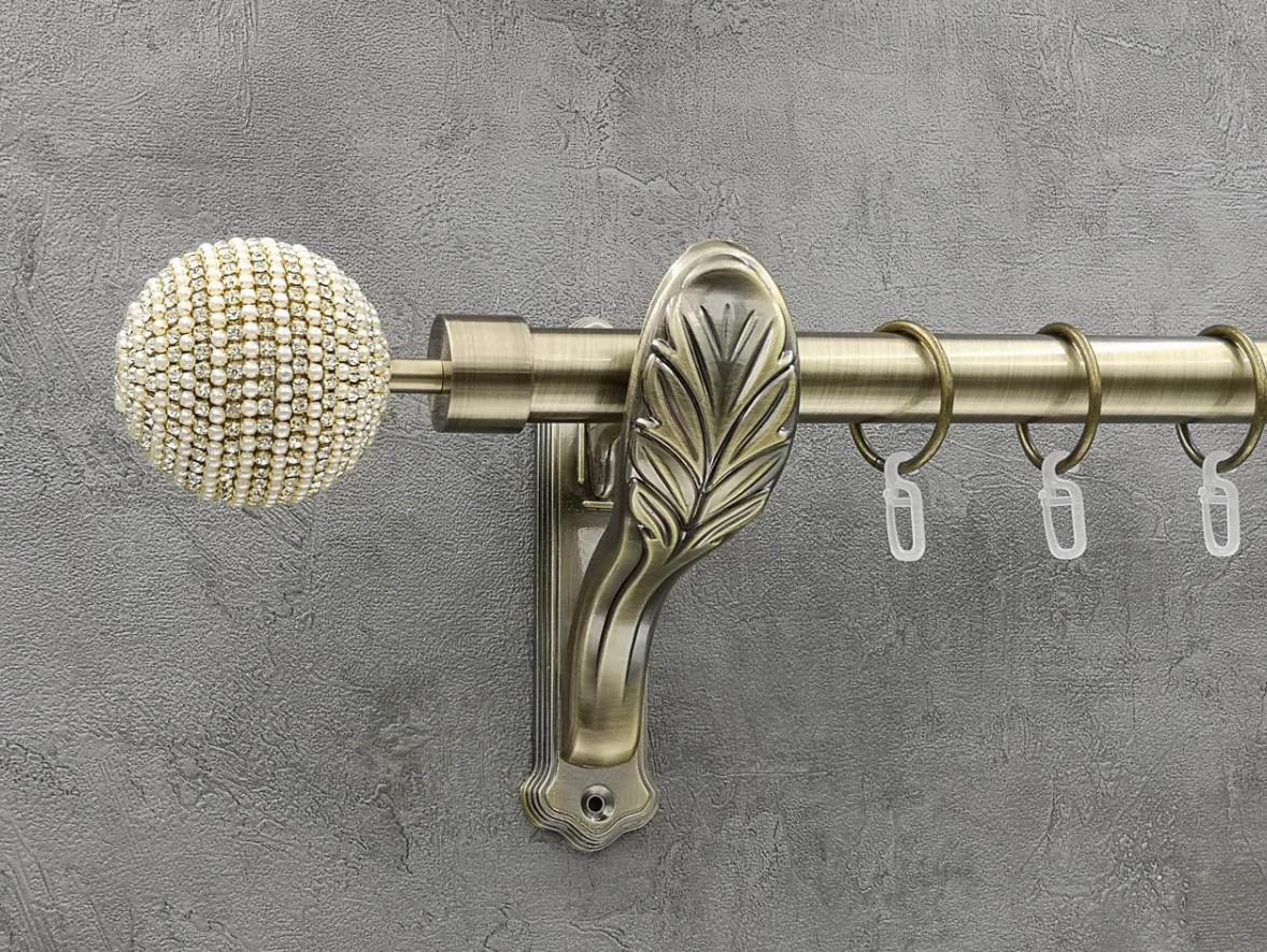 Карниз Quadrum Карера гладка штанга одинарний ретро 25 мм 160 см Антик (262042696) Карниз Quadrum Карера гладка штанга одинарний ретро 25 мм 160 см Антик (262042696)