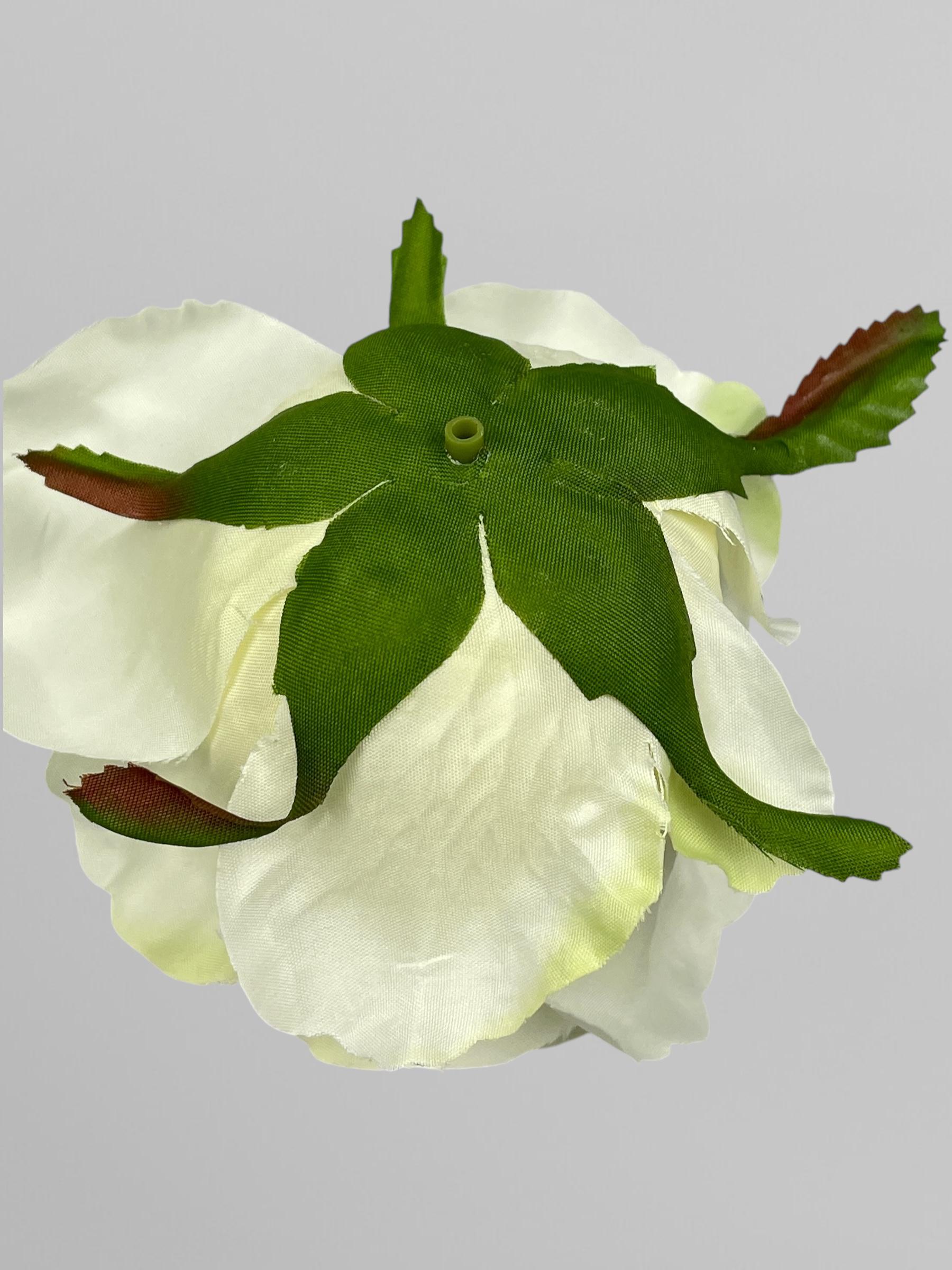 Искусственная головка розы из сатина 8 см Желтый (К02020) - фото 3 Искусственная головка розы из сатина 8 см Желтый (К02020) - фото 3