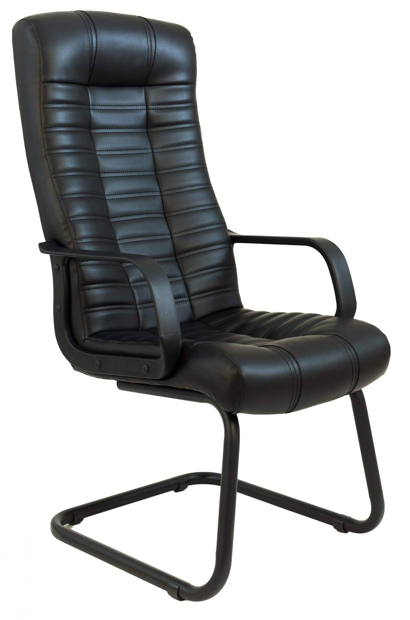 Офисное конференционное кресло Richman Atlant кожа Люкс CF Черный (605c9a07dfe672141c109274)
