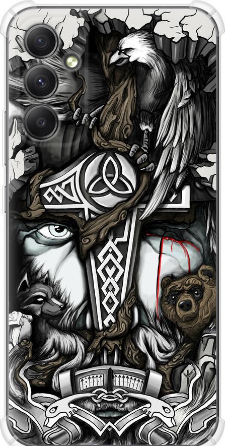 Чехол на Samsung Galaxy A34 A346E Тату Викинг (4098sp-2936-42517)