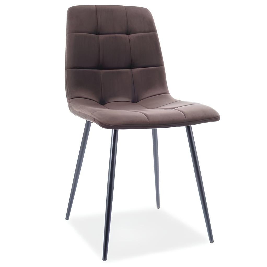 Стул кухонный Intarsio Mia Черный/Капучино (13768594)