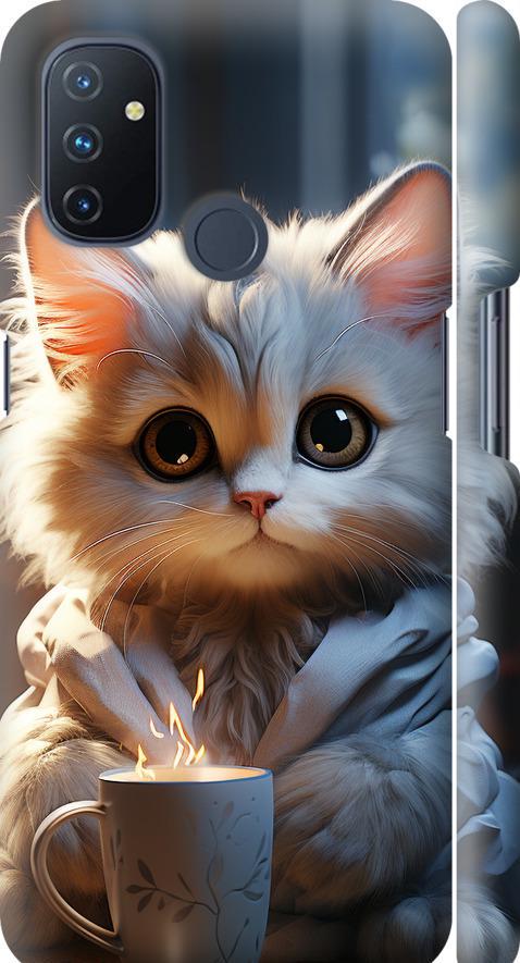 Чехол на OnePlus Nord N100 White cat (5646m-2130-42517)