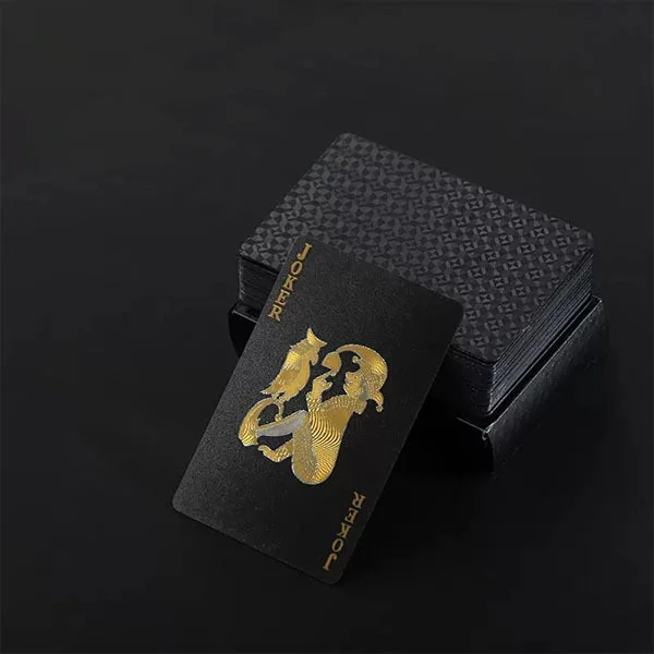 Карты игральные пластиковые 54 шт. Черный (C01402-1) - фото 3 Карты игральные пластиковые 54 шт. Черный (C01402-1) - фото 3