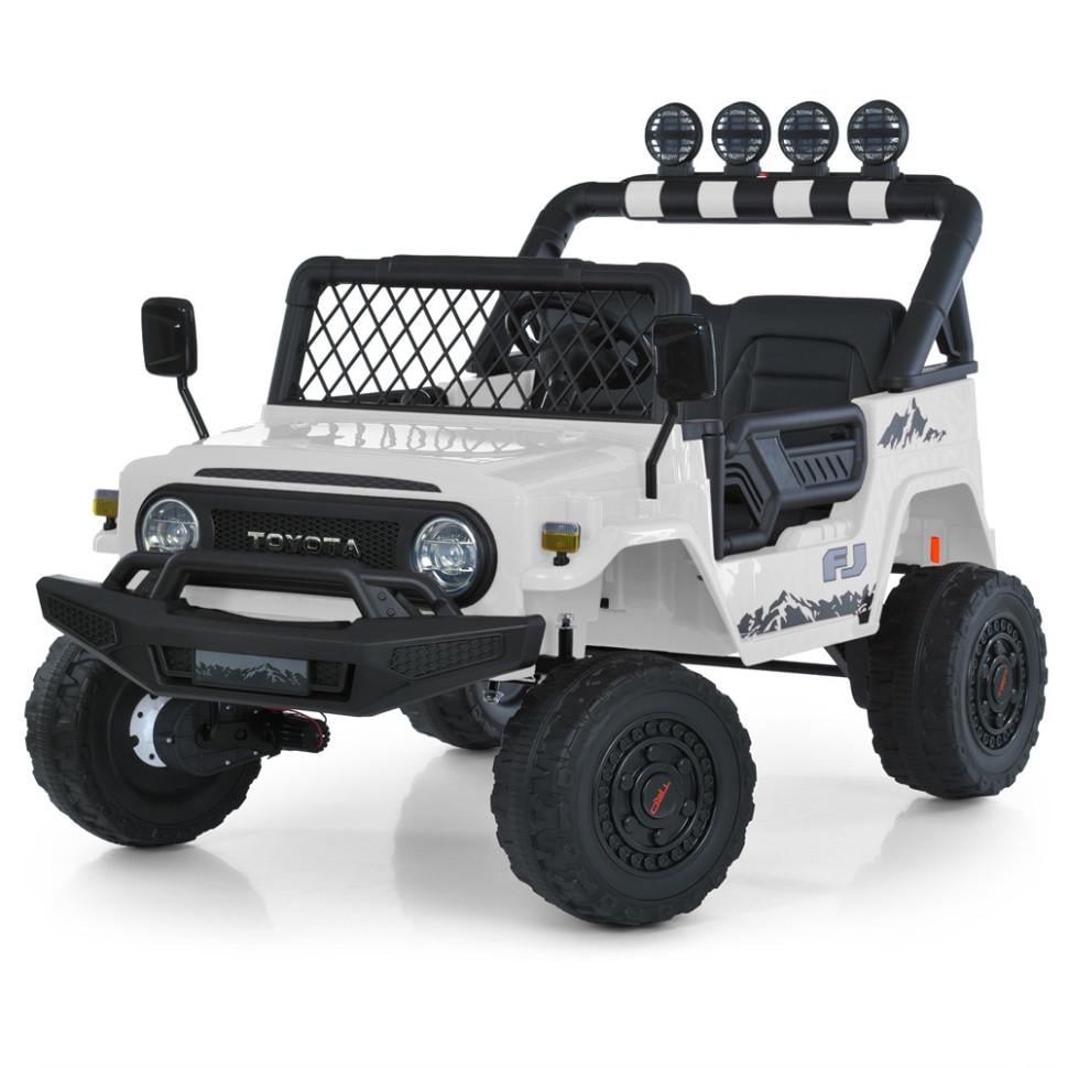 Детский электромобиль Джип Toyota 24V до 50 кг с пультом Белый (DE-169-E-716)