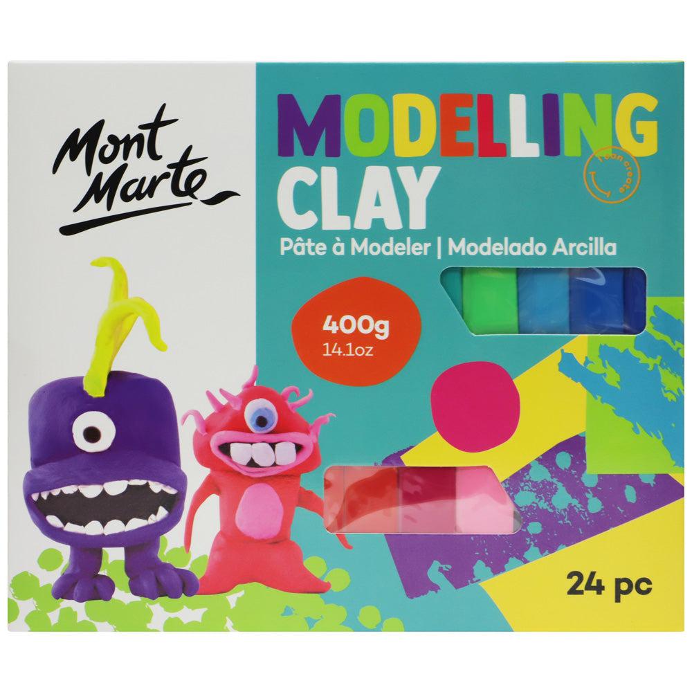 Глина для лепки Mont Marte Modelling Clay 400 г 24 шт.