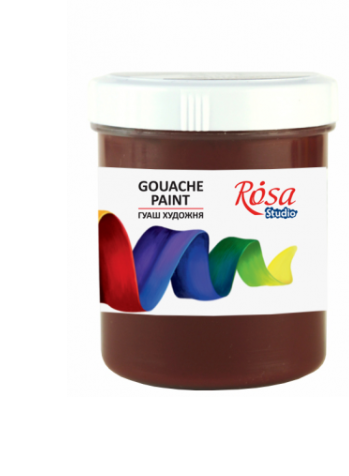 Краска гуашевая ROSA Studio 100 мл Коричневый темный (1309)