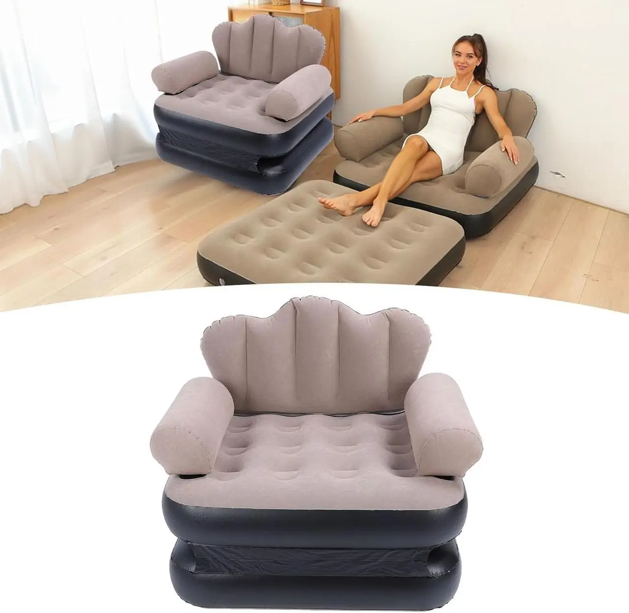 Кресло-кровать надувное с насосом (23739589) - фото 9 Кресло-кровать надувное с насосом (23739589) - фото 9