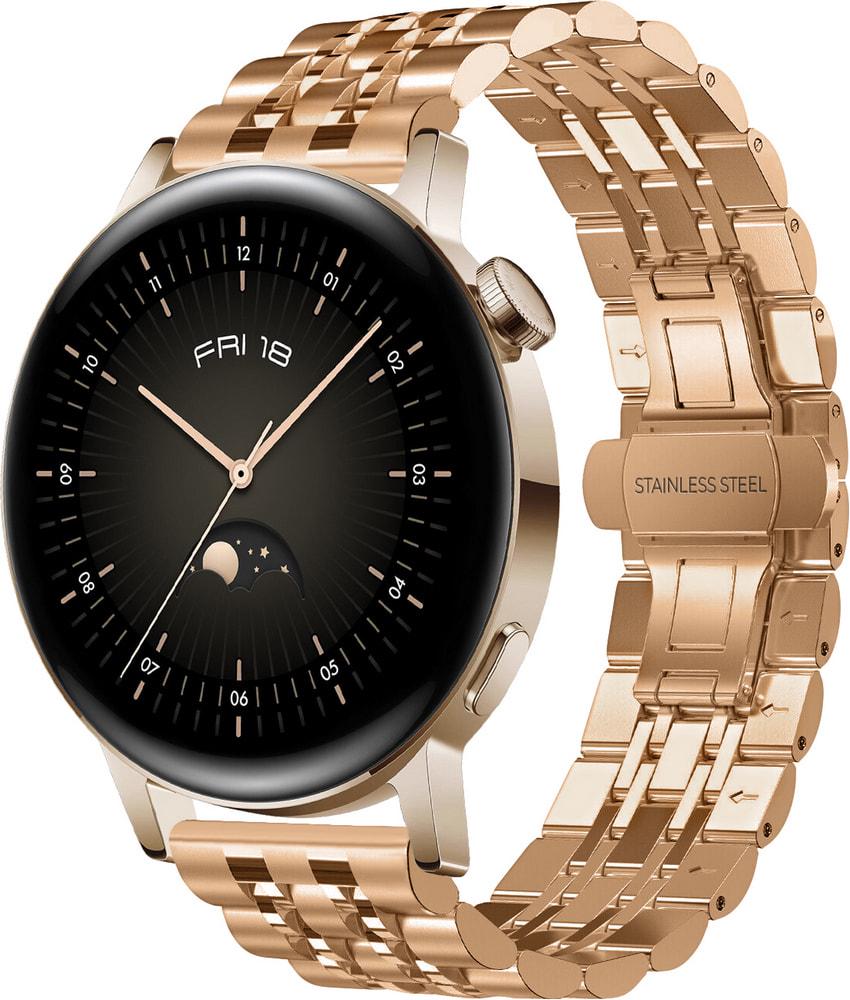 Браслет металлический Spinye для Huawei Watch GT3 42 мм Rose Gold (29177-27)