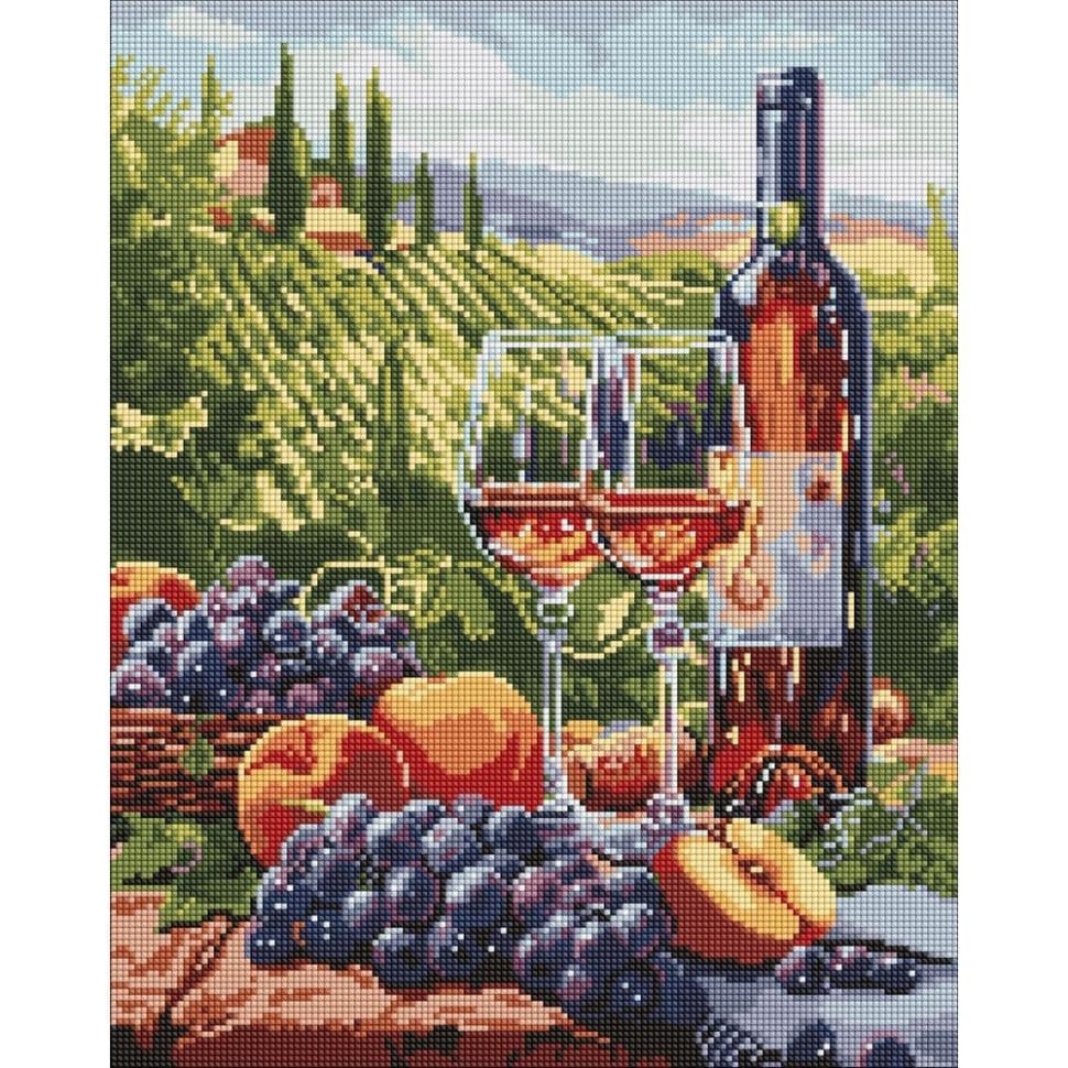 Алмазная мозаика Ideyka Вино фруктовое 40x50 см (AMO8092)