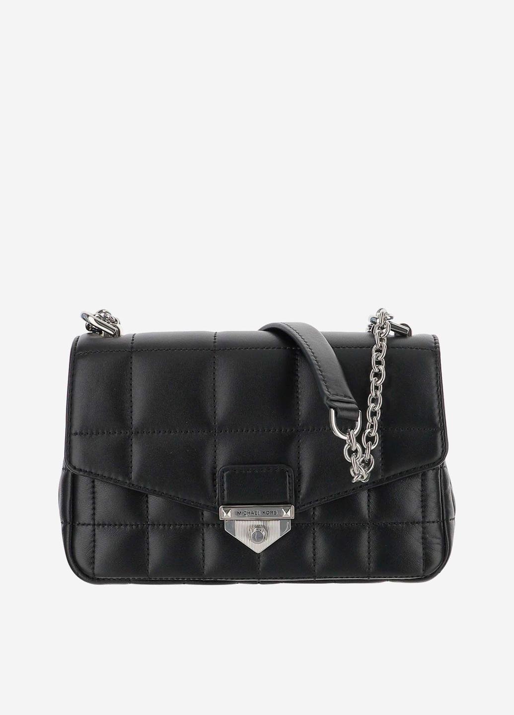 Сумка кросс боди женская кожанная MICHAEL KORS SM CHAIN SHLDR 30H0S1SL1T001 Черный