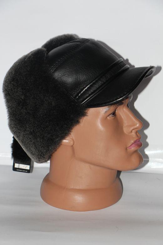 Шапка мужская зимняя из овечьей шерсти (28942)