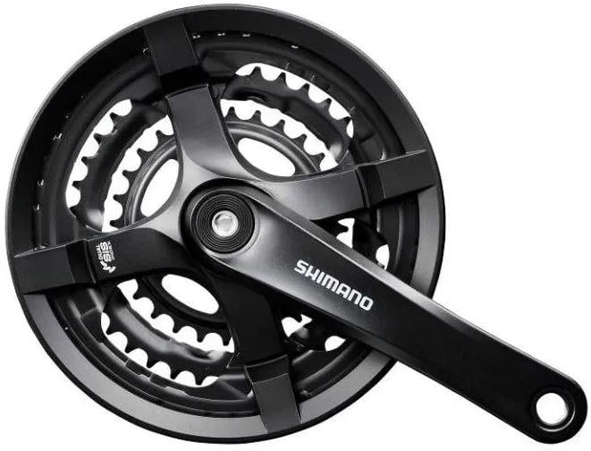 Шатуны Shimano FC-TY501 TX 170мм 28/38/48Т 6/7/8 скоростей под квадрат с защитой без упаковки (PSP-0514)