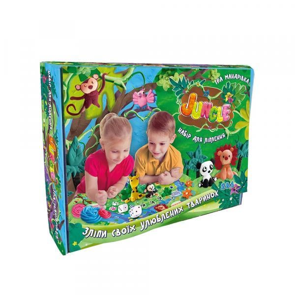 Набор для творчества Strateg Тесто для лепки Jungl 29 5х23х6 5 см (71409S)