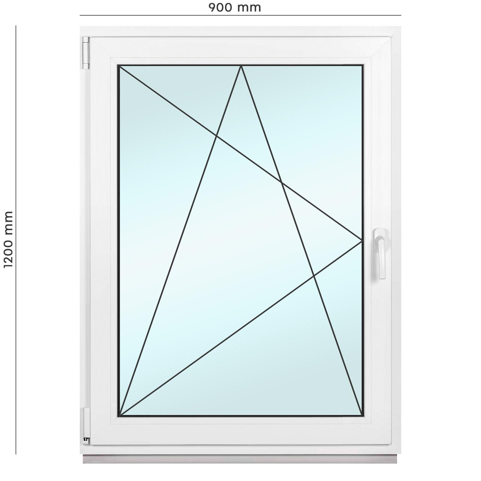 Вікно металопластикове Framex поворотно-відкидне з лівим відкриттям 900х1200 мм Білий - фото 2