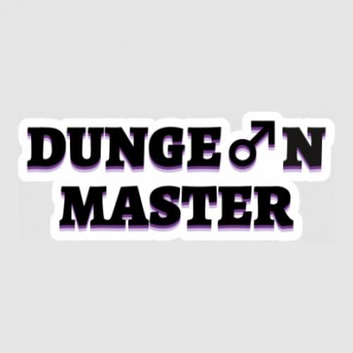 Стикер Dungeon Master Gachimuchi 50x20,5 см Черно-белый (21558720)