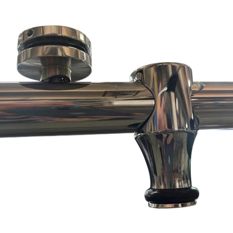 Дверь в нишу Koer SR SD06-120x220-TR-01 прозрачное стекло Easy Clean 8 мм Хром (KR5367) - фото 8