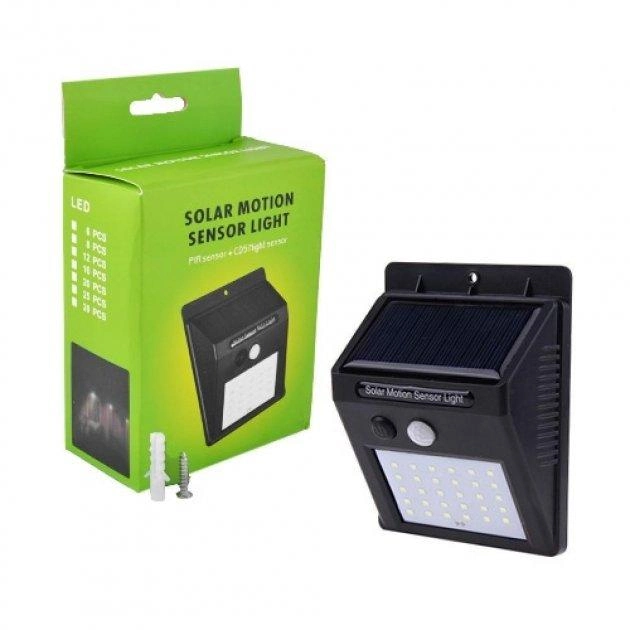 Прожектор Solar Motion Sensor Light 5115 30 LED з датчиком руху на сонячній батареї Чорний (13296880) - фото 9 Прожектор Solar Motion Sensor Light 5115 30 LED з датчиком руху на сонячній батареї Чорний (13296880) - фото 9