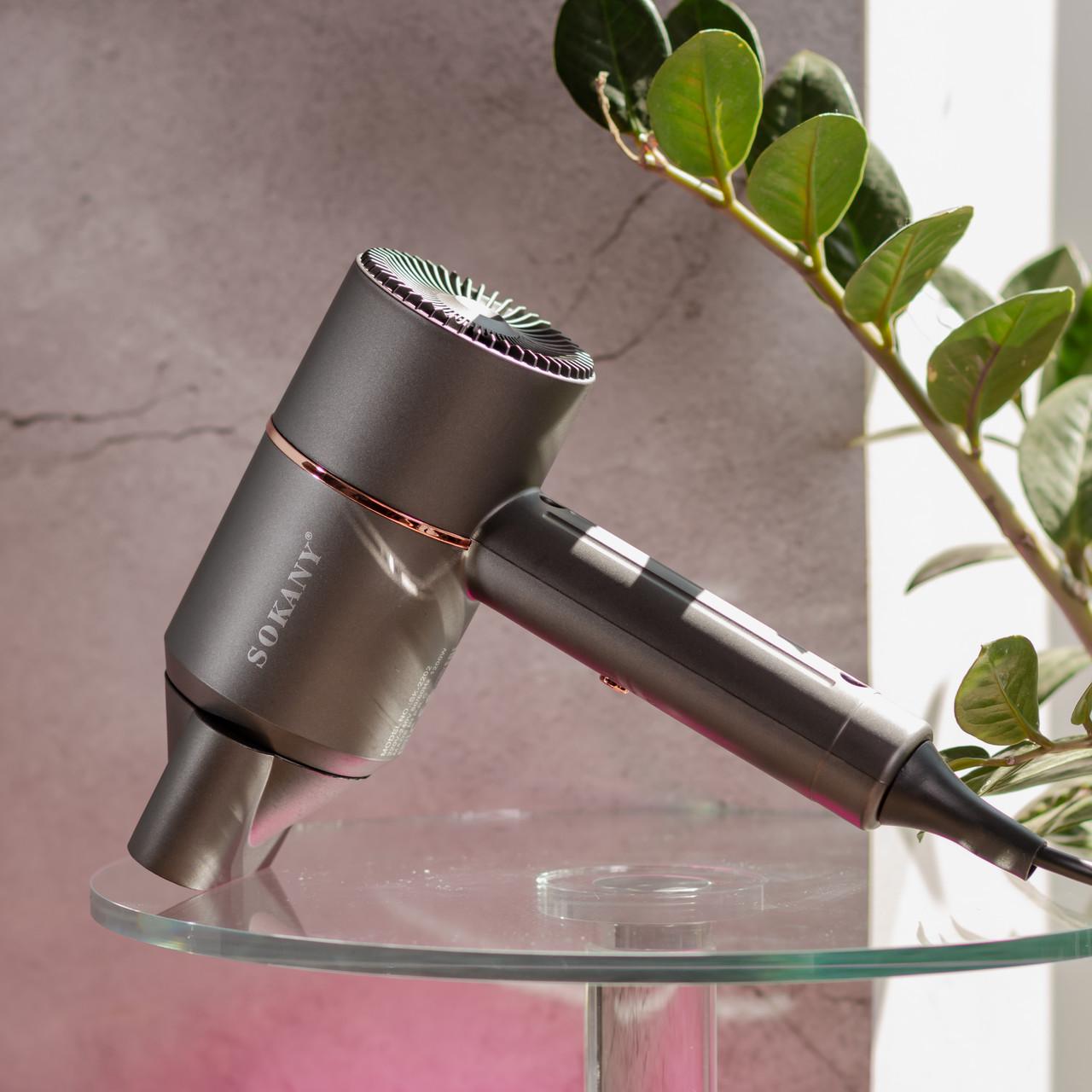 Фен для волосся Sokany SK-2202 з концентратором 1200Вт (7415) - фото 12 Фен для волосся Sokany SK-2202 з концентратором 1200Вт (7415) - фото 12