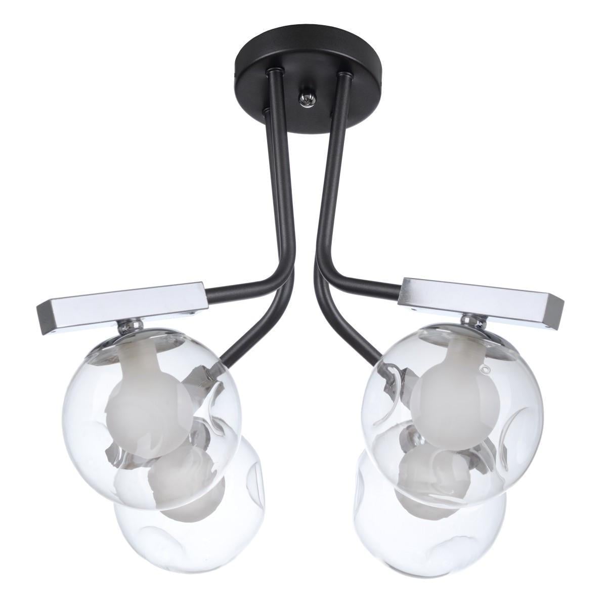 Люстрая молекула Brille потолочная G9 40W CH+GY BL-583S/4 23-741