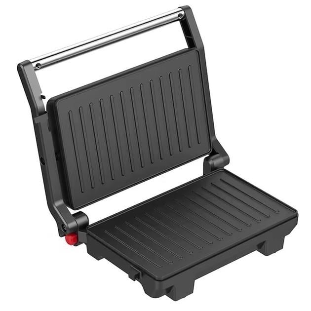 Гриль электрический прижимной Crownberg CB-1081 с антипригарным покрытием 1000 Вт Серый (2731190635)