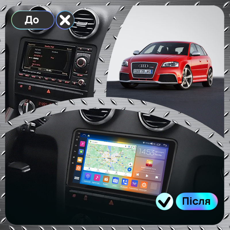 Автомагнитола штатная Lesko CarPlay/4G/Wi-Fi/GPS для Audi RS 3 I 8P 2011-2012 IPS 4/64Gb 9" (1708631117) - фото 3