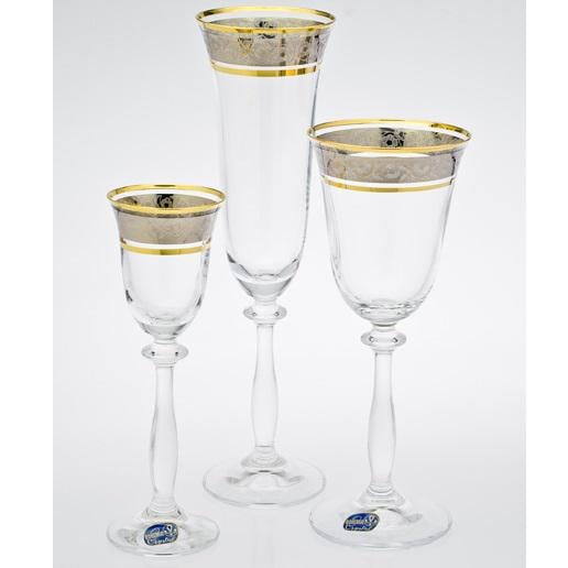 Набор бокалов Bohemia Angela 40600/43249/60/185/19 18 пр