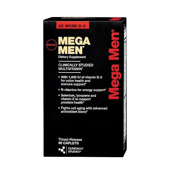 Витаминно-минеральный комплекс GNC Mega Men для спорта 90 caplets