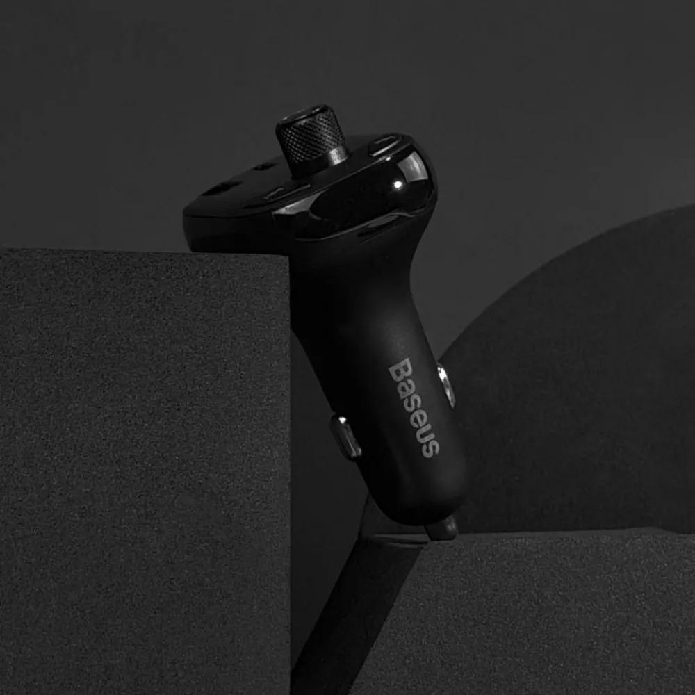 Автомобільний зарядний пристрій BASEUS FM Launcher S-13 36W PD+QC3.0 Type-C+2USB Black - фото 7 Автомобільний зарядний пристрій BASEUS FM Launcher S-13 36W PD+QC3.0 Type-C+2USB Black - фото 7