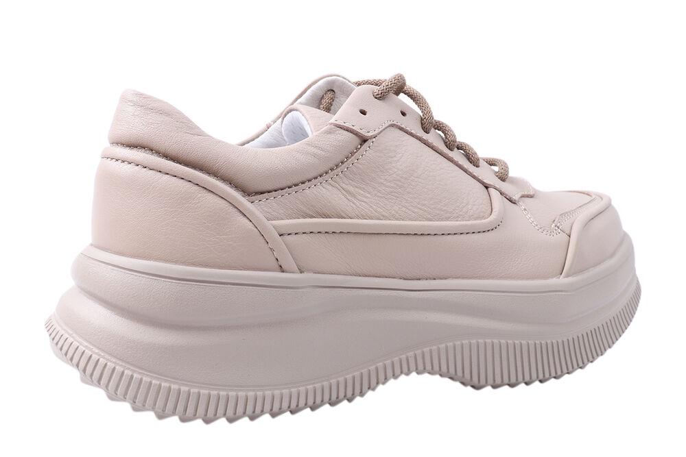 Кросівки жіночі Masheros зі шкіри на низькому ходу на шнурівці р. 36 Капучіно (21-21DTC) - фото 4 Кросівки жіночі Masheros зі шкіри на низькому ходу на шнурівці р. 36 Капучіно (21-21DTC) - фото 4