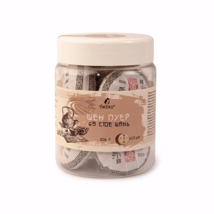 Чай Шен Пуер Да Сюе Шань Їжеко в міні-точах 15 шт. (4820223986396)