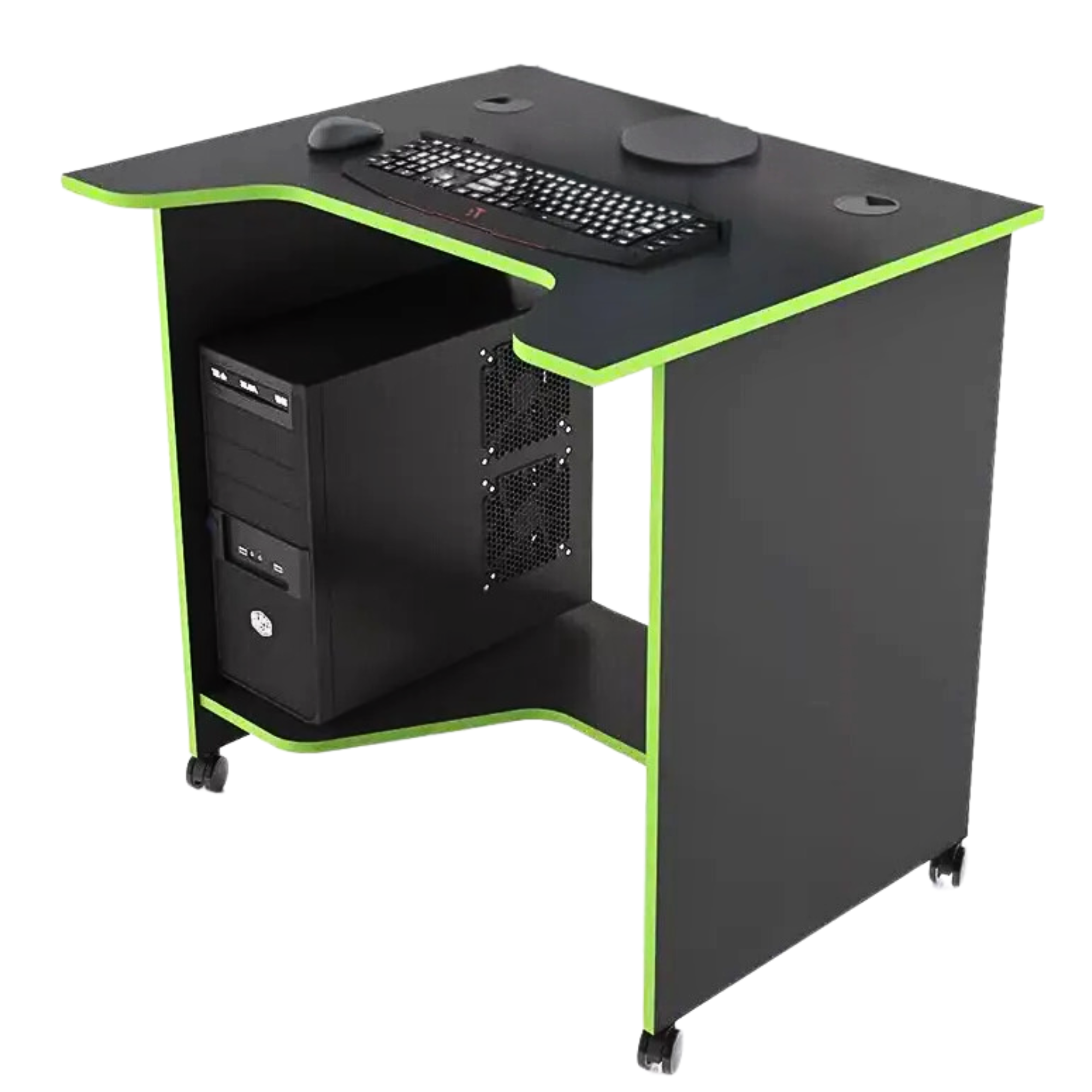 Комп'ютерний стіл геймерський XGamer Mini XG10 100х65х75 см Чорний/Зелений (CN-XG10MINIGR)