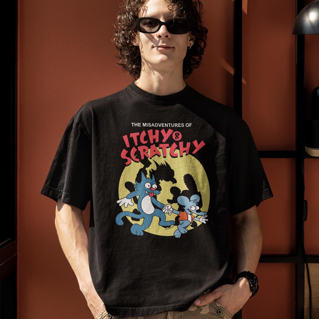 Футболка унисекс The Itchy And Scratchy 2XL Черный (32699907)