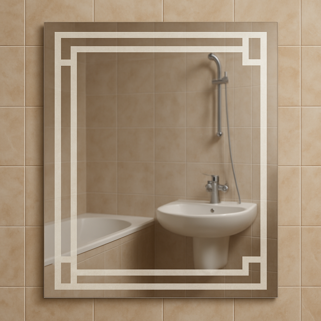 Зеркало MPS-63 100х80 см пескоструйное орнамент без подсветки