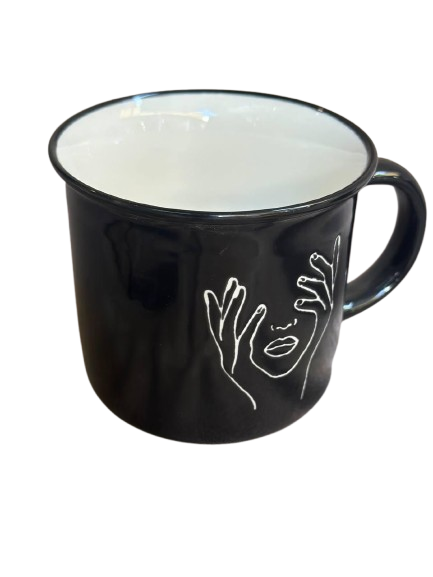 Кружка Vittora Lady in black порцеляна 300 мл Чорний (VT-C-515300) Кружка Vittora Lady in black порцеляна 300 мл Чорний (VT-C-515300)