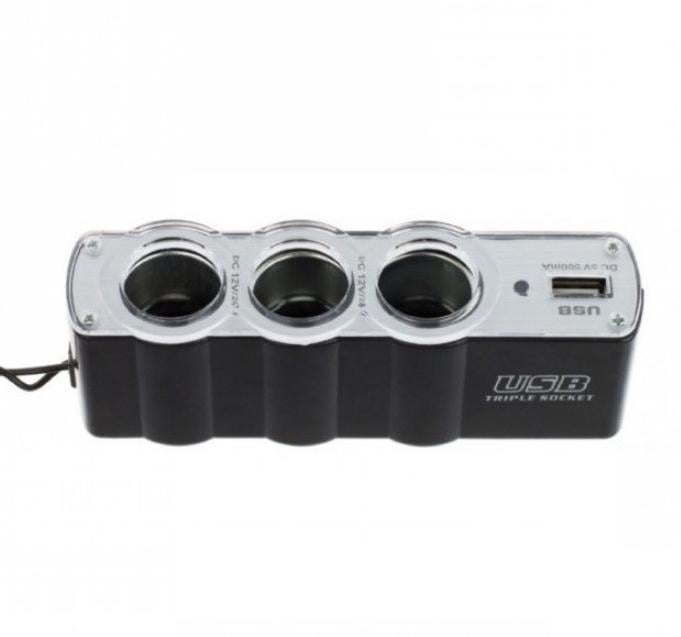 Автомобыльний розгалужувач для прикурювача WF-0120 Usb (10293106) - фото 3 Автомобыльний розгалужувач для прикурювача WF-0120 Usb (10293106) - фото 3