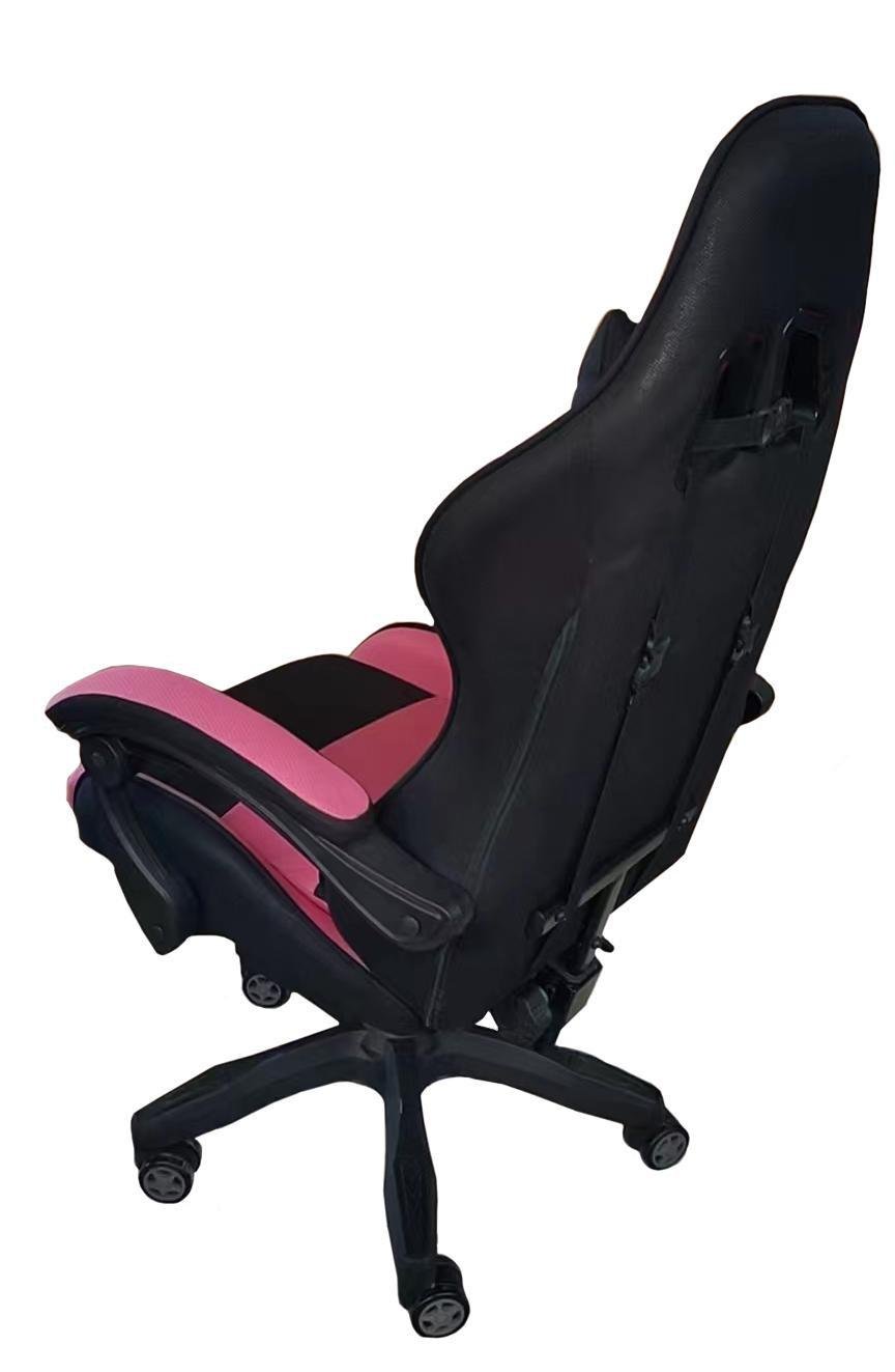 Крісло офісне комп'ютерне Bonro Lady 806 Чорно-рожевий (21589807) - фото 4