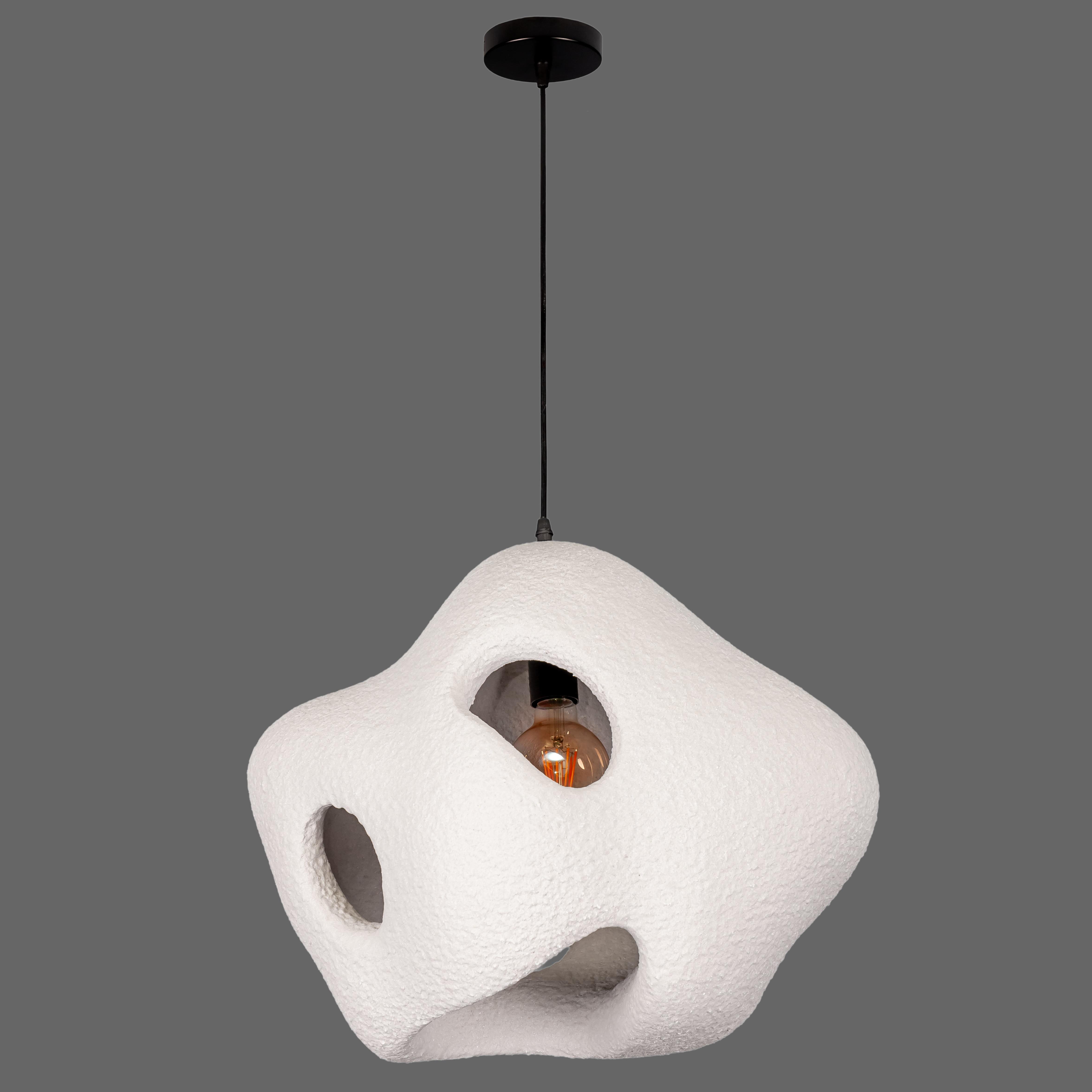 Люстра гипсовая Wabi-Sabi 48 см Серый (909-XL3623 (480) GREY)