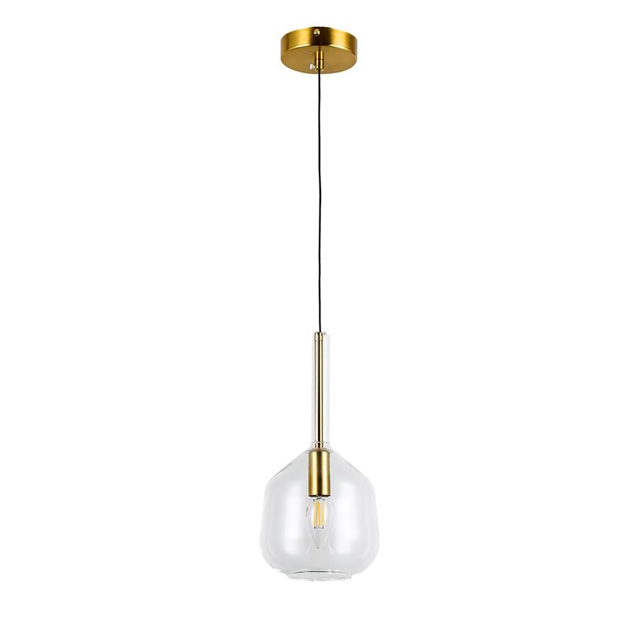 Светильник подвесной Levistella 800P3232D-1 CL E14 160х320 мм Бронзовый/Прозрачный (31261052)