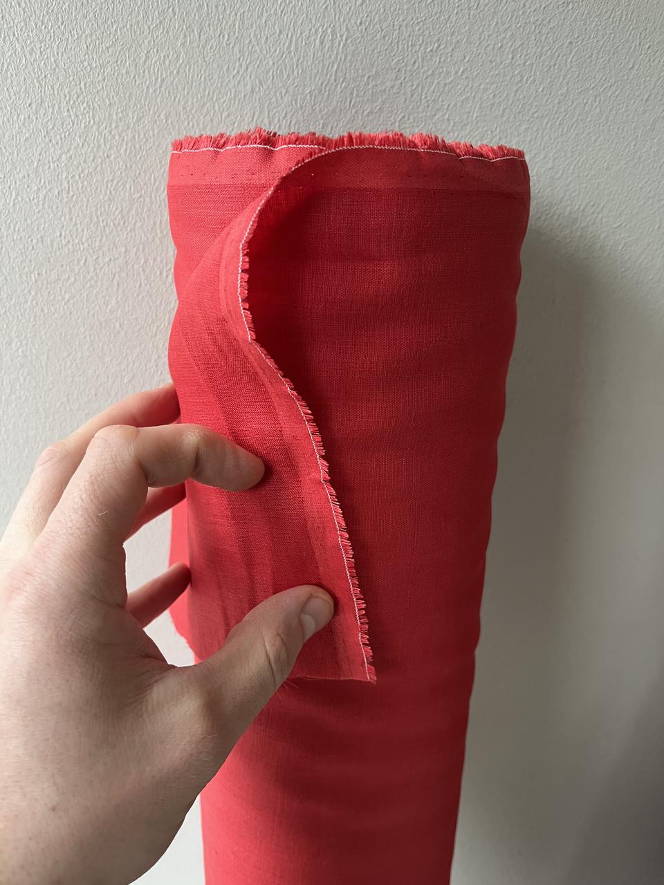 Ткань рубашечная LINEN PLUS льняная 143 см 1309 Красный - фото 2 Ткань рубашечная LINEN PLUS льняная 143 см 1309 Красный - фото 2
