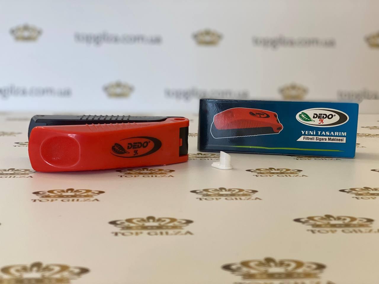 Ручная машинка для набивания сигаретных гильз табаком Dedo Красный - фото 3 Ручная машинка для набивания сигаретных гильз табаком Dedo Красный - фото 3