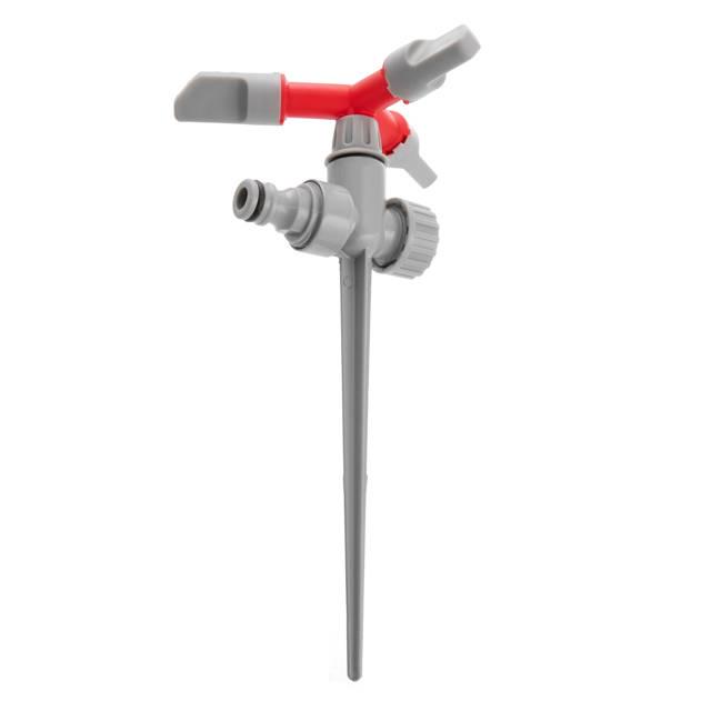 Дождеватель Intertool GE-0055 PP/ABS/Zinc alloy круговой с вращающейся головкой на костыле - фото 3